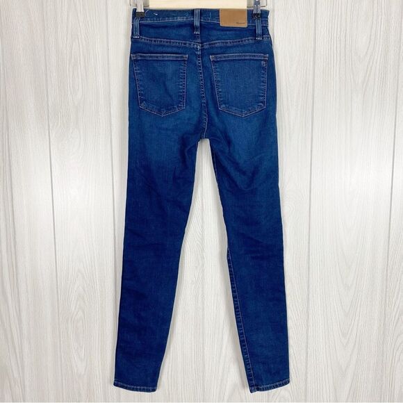 Madewell | 10" High Rise Skinny Jeans In Hayes Wash Size 25 - Picture 3 of 14